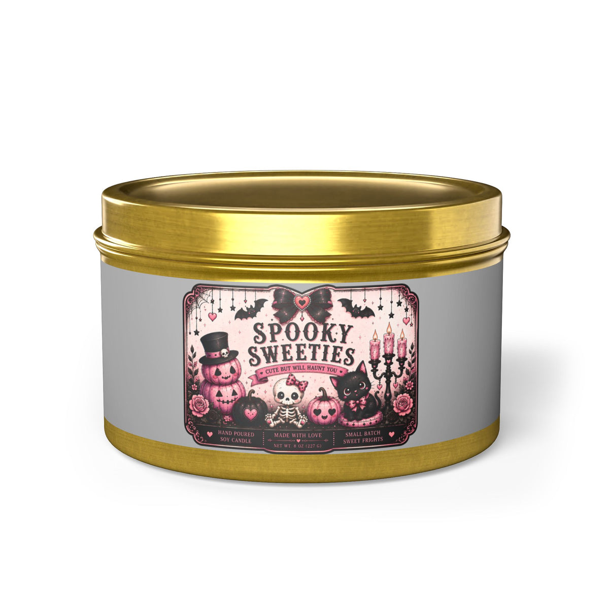 Spooky Sweeties Candle #3 | 8 oz Scented Tin Candle