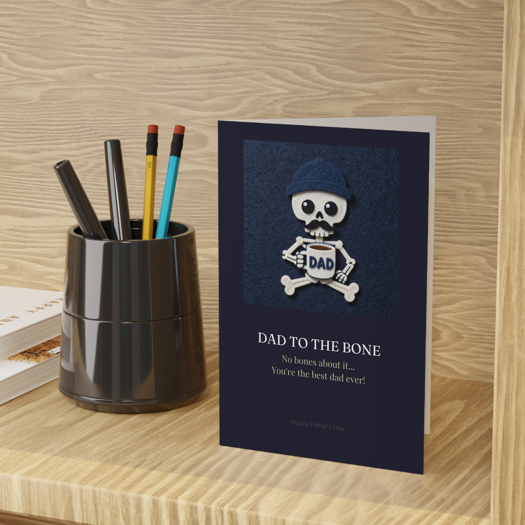 Father's Day Card — Dad to the Bone (1 pc)