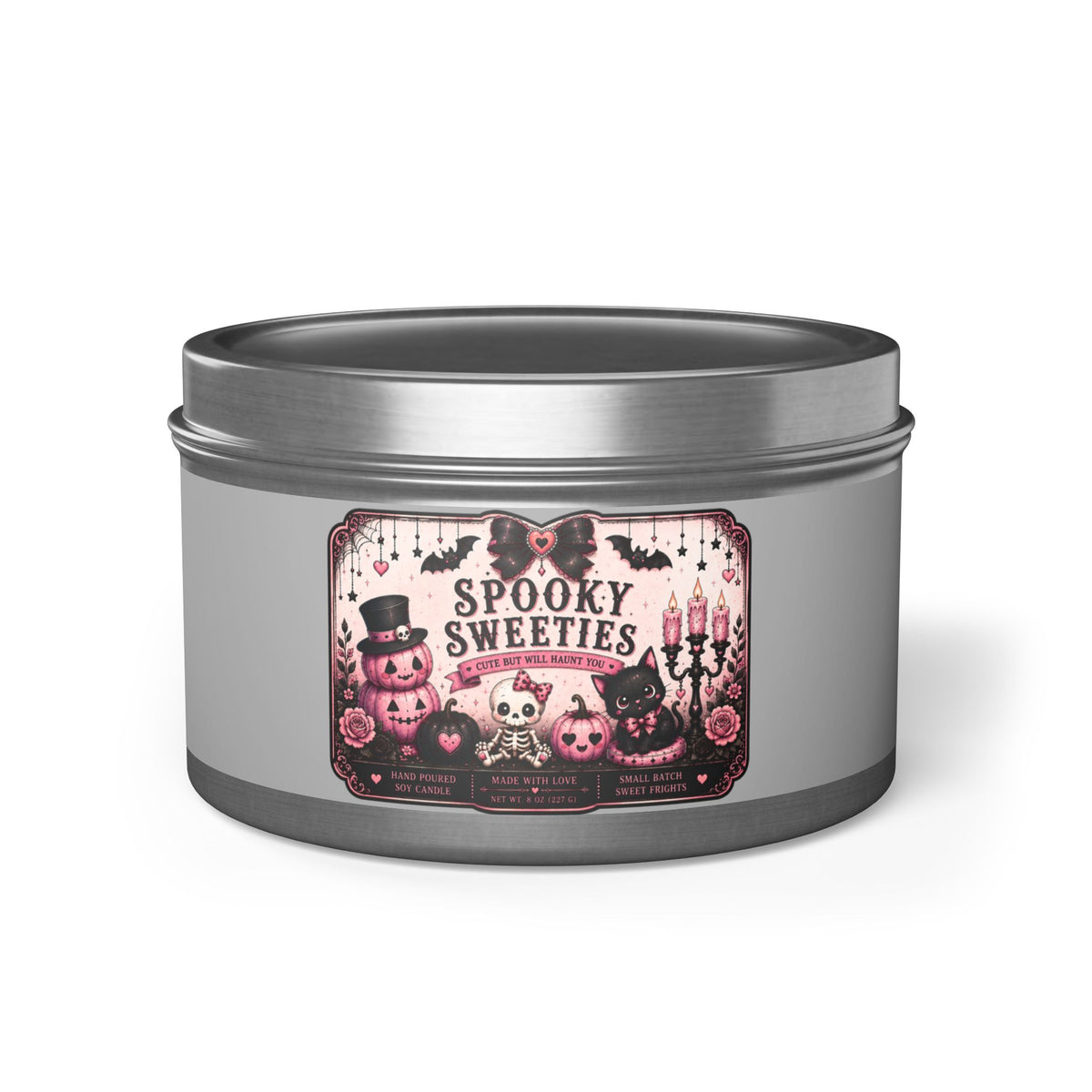 Spooky Sweeties Candle #3 | 8 oz Scented Tin Candle